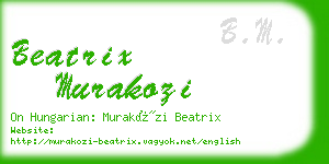 beatrix murakozi business card